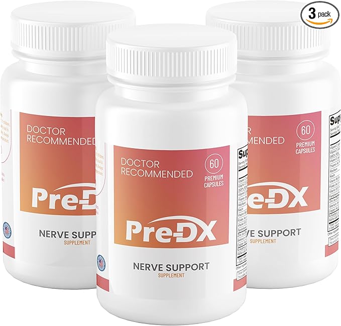 Nerve Support Supplement - Advanced L-Methylfolate Multivitamin w/Vitamin B-Complex & More for Immune Support - 3rd Party Tested L-methylfolate Supplement - 60 Capsules per Bottle (3 Pack)