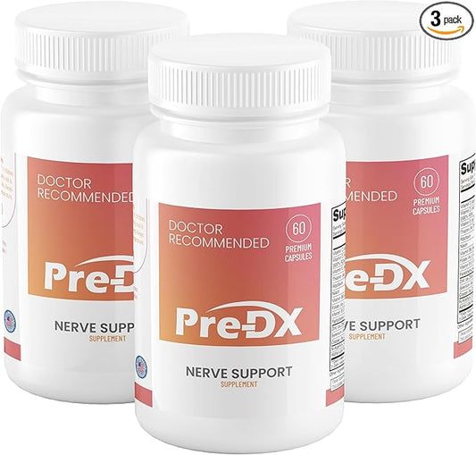 Nerve Support Supplement - Advanced L-Methylfolate Multivitamin w/Vitamin B-Complex & More for Immune Support - 3rd Party Tested L-methylfolate Supplement - 60 Capsules per Bottle (3 Pack)