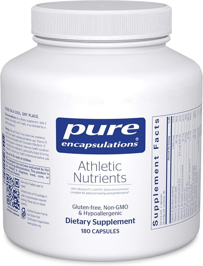 Pure Encapsulations Athletic Nutrients | Multivitamin/Mineral Complex for Exercise Performance and Training* | 180 Capsules