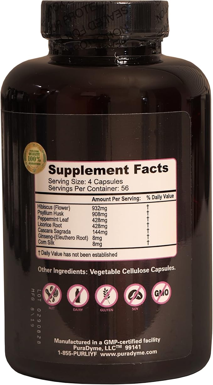 Herbal Colon Cleanse and Detox Dietary Supplement - 225 Capsules. By Lou Corona