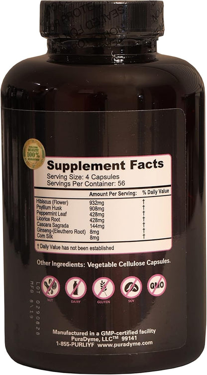 Herbal Colon Cleanse and Detox Dietary Supplement - 225 Capsules. By Lou Corona