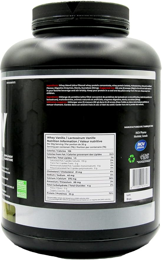 IsoWhey Protein Powder 5lbs (2.27kg), Ultra Filtered whey Protein to Maintain and Increase Lean Muscle Mass in a Strong Lean Body