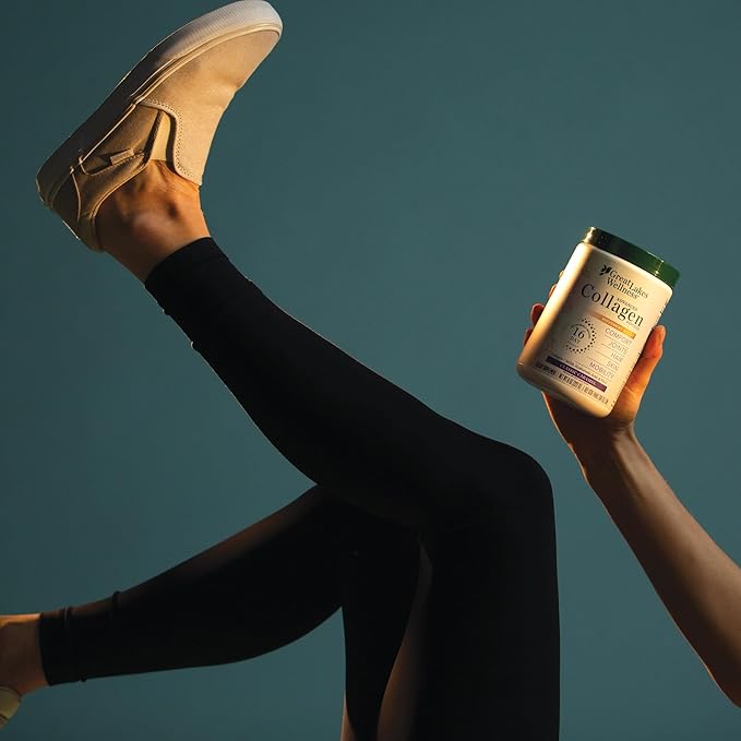 Great Lakes Wellness Movement Boost Advanced Collagen Peptides - MSM, Hyaluronic Acid, Vitamin C - Joint Mobility & Comfort - Caramel Flavor - Non-GMO, Keto, Kosher - 8 oz - Packaging May Vary