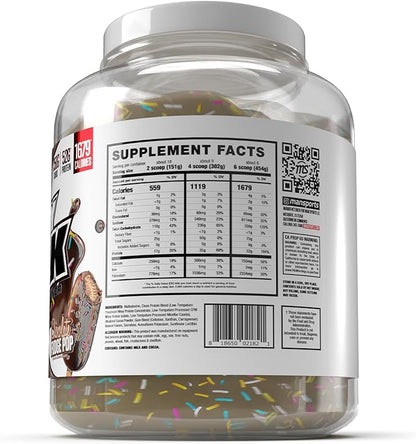 MAN Sports - Dirty Bulk: Chocolate Fudge Pop High Protein Weight Gainer Powder with 52g of Protein