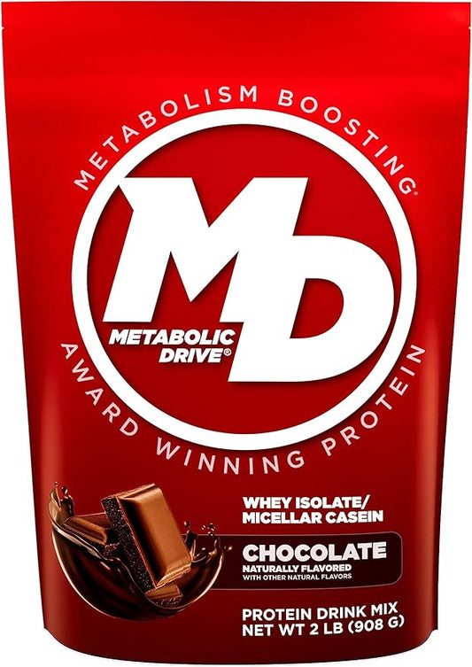 Biotest Metabolic Drive Functional Protein - Whey Isolate/Micellar Casein Blend - Lab-Tested (2lb, Chocolate)