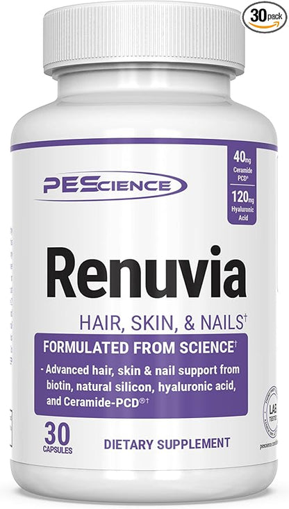 PEScience Renuvia, One Daily Hair Skin and Nails Hyaluronic Acid Blend, 30 Capsules