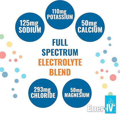 Ener-C & Ener-IV Drink Mix Pack- Vitamin Packets for Water, Electrolytes Powder Packet, Hydration Liquid Mix, Immune Booster for Adults, Healthy Energy, Low Sugar Rehydration for Women & Men- 42 Count