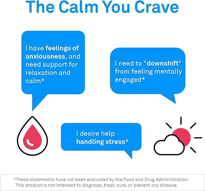 NeuroScience Alpha GABA Supplement - Non-Drowsy Calm Aid with Vitamin B6, Lemon Balm, Sensoril Ashwagandha & L Theanine Supplement - Help Soothe Anxiousness, Day or Night (90 Capsules)