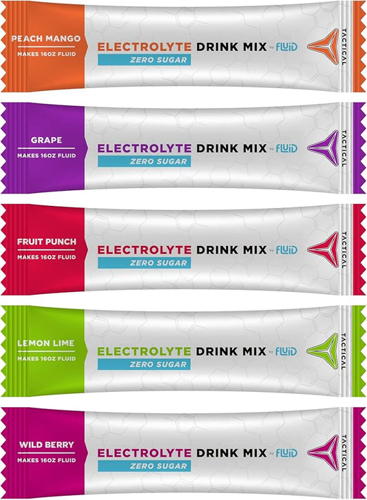 Zero Sugar, Keto Electrolyte Powder, Hydration Packets, Made in USA (Variety, 25 Count)