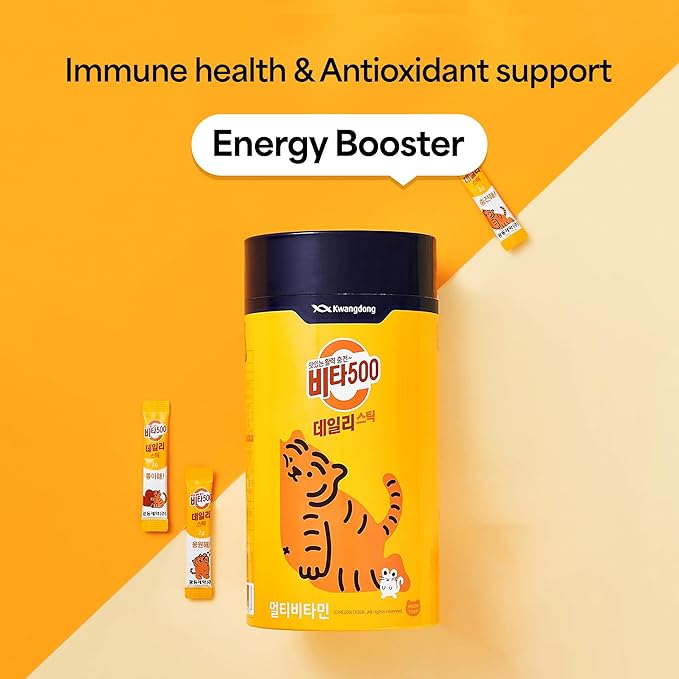 Vita500 Multivitamin Powder Daily Stick, Improve Strong Immune, & Energy Boost with Vitamin C 500mg, and Vitamin B Complex (180 Sticks of 500mg)