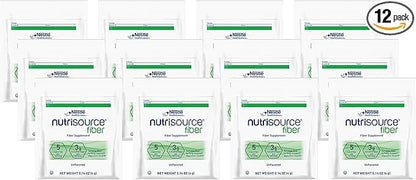 Nestle Health Science NutriSource Fiber Supplement Packet, Unflavored, 0.14-Ounce Packet (Pack of 12)