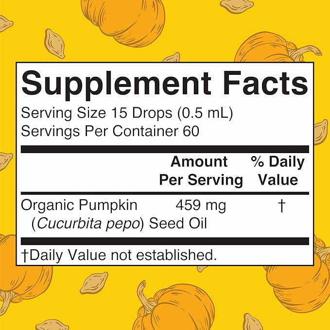MaryRuth Organics Pumpkin Seed Oil Cold Pressed | 2 Month Supply | USDA Organic Pumpkin Seed Liquid Drops for Men and Women | Urinary Health in Men | Sugar Free | Vegan | Non-GMO | 60 Servings