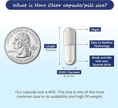 HARO Clear - Eye Health Supplements for Adults, Eye Vitamins with Lutein Zeaxanthin Bromelain L Lysine Supplements – A Powerful Booster for Eye Drops - Eye Health Vitamin, AREDS 2 Formula - 90 Caps