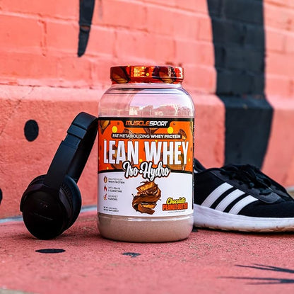 Musclesport Lean Whey Revolution™ Protein Powder - Whey Protein Isolate - Low Calorie, Low Carb, Low Fat, Incredible Flavors - 25g Protein per Scoop (2LB, Chocolate Peanut Butter)