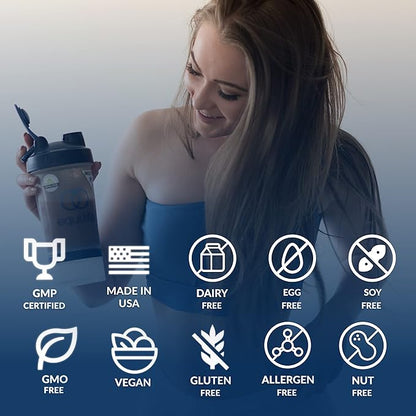 Equilife - Daily Nutritional Support, Organic and Plant Based Protein Powder, All-in-one Multivitamin, Boost Energy and Mood, Gut-Cleansing Aid and Skin Health (Pure Chocolate,14 Servings Tub)