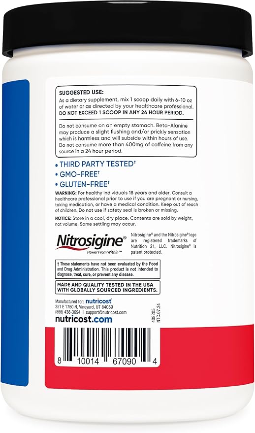 Nutricost Pre-X Xtreme Pre-Workout Complex Powder, Fruit Punch, 30 Servings, Vegetarian, Non-GMO and Gluten Free