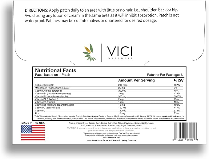 Vici Wellness Scatter Brain (30 Patches)