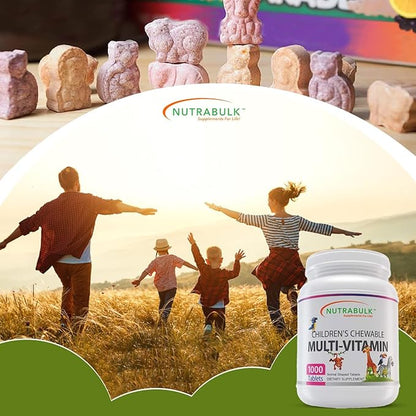 Children's Chewable Multi-Vitamin Tablets for Immune, Bone, and Brain Support - 6000 Count (6 Bottles of 1000)