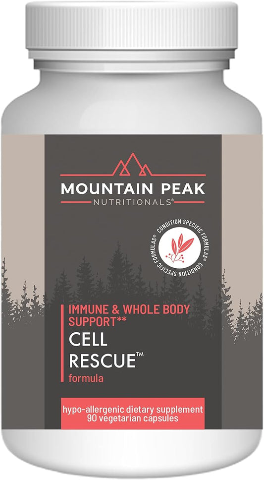 Mountain Peak Nutritionals Cell Rescue - Antioxidant Immune Support Supplement with Turmeric, Ginger Root, and Bromelain - Supports Intestinal Health & Whole Body (90 Capsules)