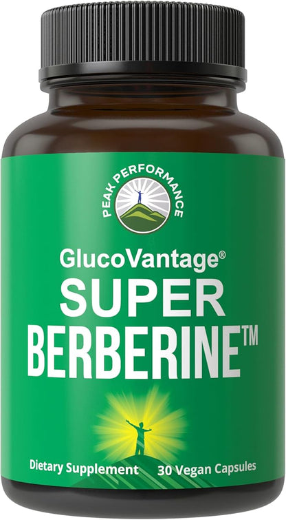 Dihydroberberine Super Berberine Supplement - GlucoVantage® 200mg Now 5X More Effective Than Regular Berberine HCL Powder Capsules. Metabolism Support Keto Friendly Plus Vegan Berberine Extract Pills