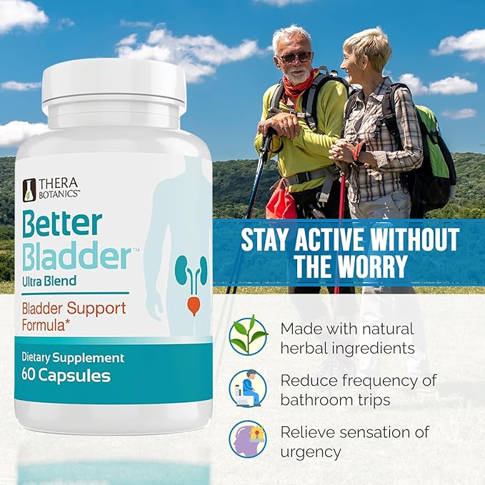 Ultra Control Supplement for Women & Men – Bladder Support Supplement to Help Reduce Urinary Leaks, Frequency & Urgency - 60 Count (1 Bottle)