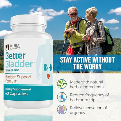 Ultra Control Supplement for Women & Men – Bladder Support Supplement to Help Reduce Urinary Leaks, Frequency & Urgency - 120 Count (2 Bottles)