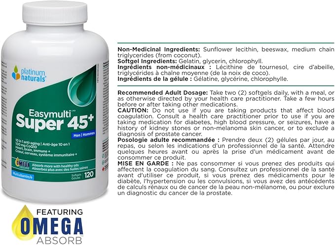 PLATINUM Super Easymulti 45+ For Men ( 120 sgelsl)