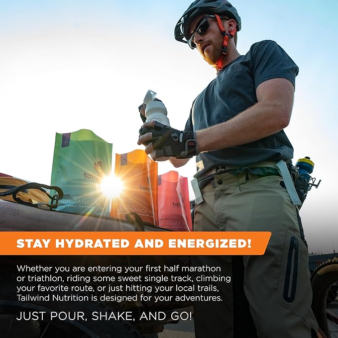 Tailwind Nutrition Endurance Fuel, Electrolyte & Hydration Sports Drink Mix Powder, Gluten-Free, Vegan, Mandarin Orange, 30 Servings