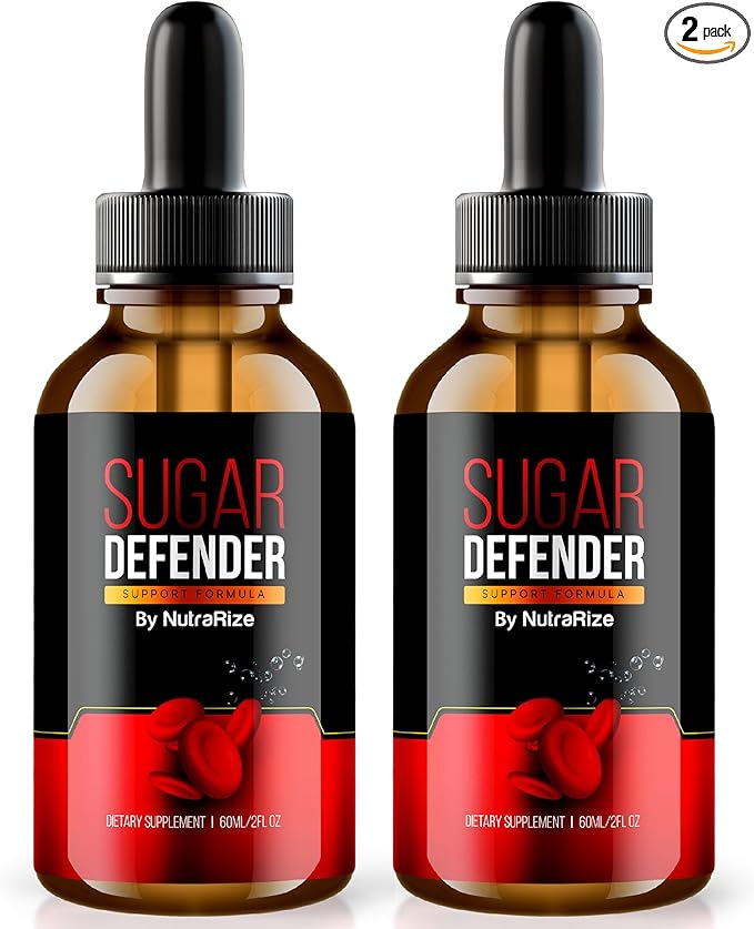 (2 Pack) Sugar Defender Drops, Sugar Defender Advanced Support for Balance, Official Supplement Drops, Sugar Defender 24, Maximum Strength Formula, SugarDefender Reviews (60 Servings)