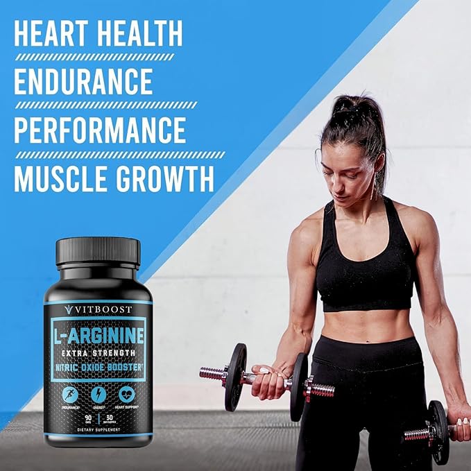 Extra Strength L Arginine Capsule 1500mg - Nitric Oxide Supplements for Stamina, Muscle, Vascularity & Energy - Powerful NO Booster with L-Arginine, L-Citrulline & Essential Amino Acids
