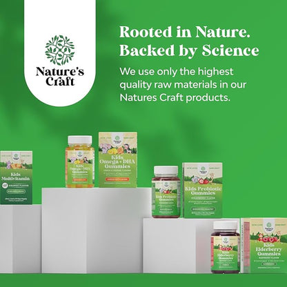 Organic Kids Immune Support Gummies - Vegan Organic Vitamin D Gummies for Kids with Vitamin C and Zinc for Kids Immunity - D3 Zinc and Vitamin C Gummies for Kids - Gluten Free & Non GMO (60 Servings)