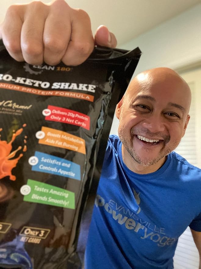 Pro Keto Shake - Best Tasting Low Carb Low Sugar Clean Protein Shake for Keto and all Diets Weight Loss (Salted Caramel)