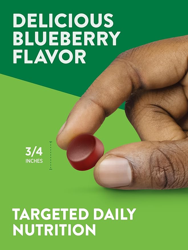 Nature's Truth Multivitamin for Men Gummies | 70 Count | Blueberry Flavor | with B12, D3, & Zinc | Vegetarian, Non-GMO, & Gluten Free Supplement