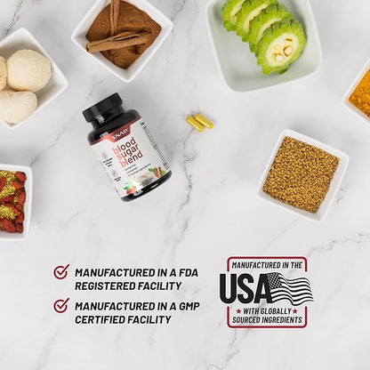 Snap Supplements Blood Sugar Blend - Support Healthy Blood Sugar, 180 Count