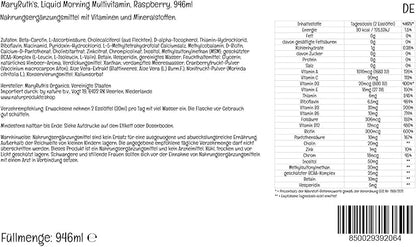 Multivitamin Multimineral for Women Men & Kids by MaryRuth's | No Added Sugar | Vegan Liquid Vitamins for Adults & Kids | Mens, Womens Multivitamin | Energy & Beauty Booster | Non-GMO | 32 Fl Oz