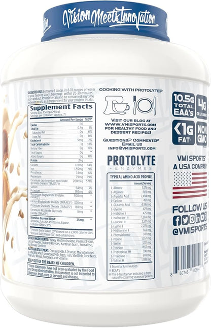 VMI Sports ProtoLyte Whey Isolate Protein Powder, Chocolate Peanut Butter, 4.6 lbs