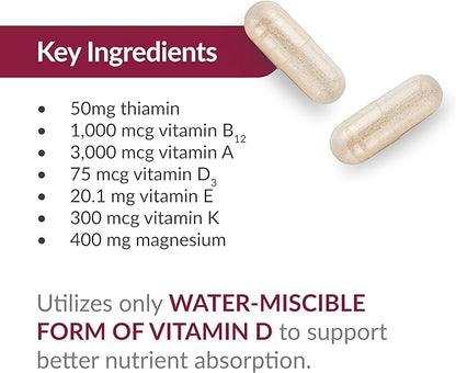 Bariatric Advantage Ultra Multi Without Iron - High Potency Multivitamin - for Bariatric Surgery Patients - Bariatric Multivitamin Capsule - with Calcium, Vitamin C & More - 270 Capsules