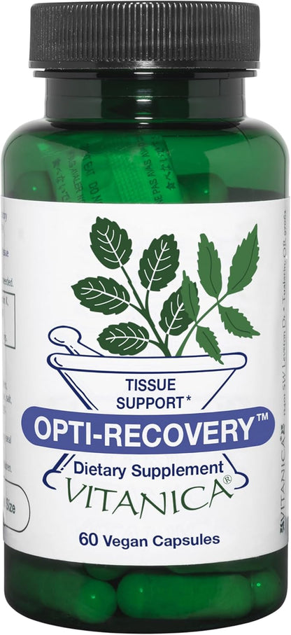 Vitanica Opti-Recovery, Pre & Post Surgery Support, Wound Care, BBL, Tummy Tuck, C Section & Postpartum Vitamin Essentials Healing Support, Scar, Shoulder, Hysterectomy, Breast & Lipo, Vegan, 60 Caps