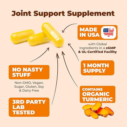 Quercetin with Bromelain Turmeric Supplement - Quercetin 500mg Capsules with Curcumin & Bromelain powder for Allergy & Joint Support. Turmeric Curcumin Bromelain Supplement. 120 Vegan Tumeric Capsules