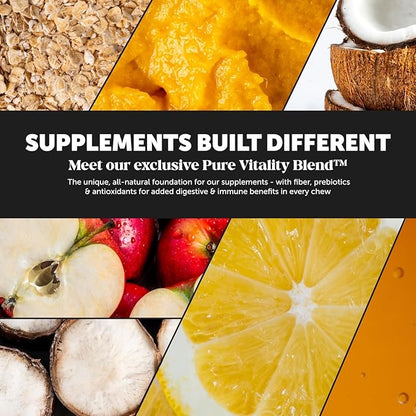 Pet Honesty Dog Multivitamin Max Strength - 15 in 1 Dog Vitamins for Health & Heart - Dog Essentials Fish Oil, Glucosamine, Probiotics, Omega Fish Oil - Dog Vitamins and Supplements for Skin and Coat