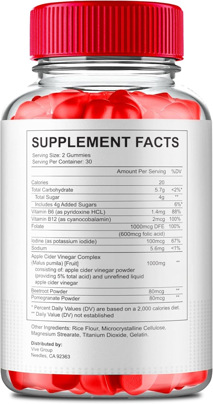 Vital Surge ACV Gummies, Vital Surge Advanced 1000MG Apple Cider Vinegar Gummys, VitalSurge - Maximum Strength, Keto + ACV and Vitamin B12, VitalSurge ACV Keto All Natural Formula Reviews (3 Pack)