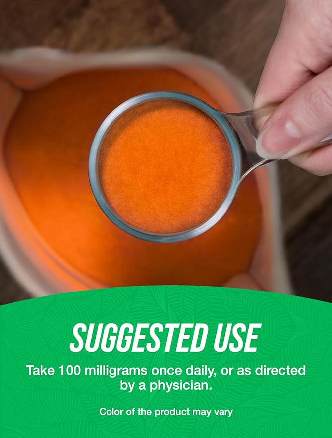 BulkSupplements.com Zeaxanthin Powder - Zeaxanthin Supplements, from Marigold Flower Extract - Gluten Free, 100mg (Zeaxanthin 5mg) per Serving, 250g (8.8 oz) (Pack of 1)