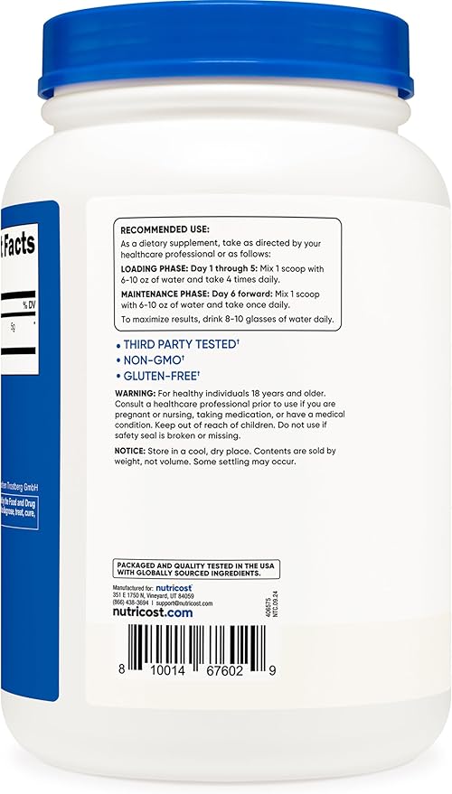 Nutricost Creapure® Creatine Monohydrate Powder 1KG