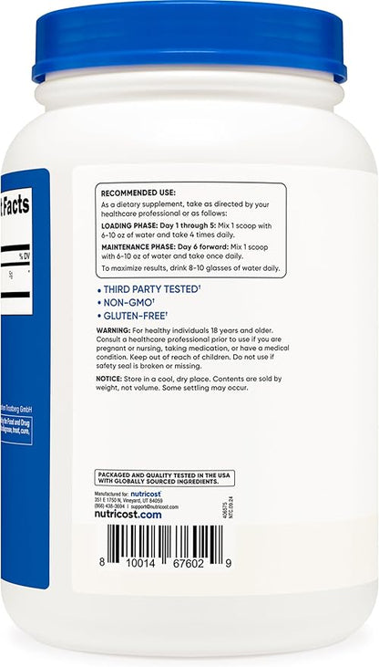 Nutricost Creapure® Creatine Monohydrate Powder 1KG