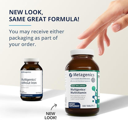 Metagenics Multigenics Multivitamin - Fast Release Multivitamin - Everyday Dietary Supplements - with Quercetin, Beta-Carotene & More - Non-GMO - Gluten-Free - 180 Tablets