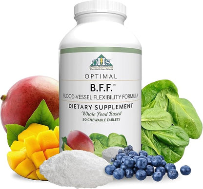 Optimal Health Systems BFF Chewable | Blood-Vessel Flexibility Formula | Circulation & Oxygen Flow Supplement | Nitric Oxide Boost | 50+ Powerful Ingredients | 90 Tablets