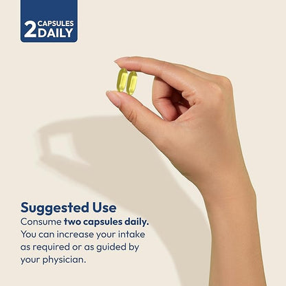 ANDREW LESSMAN Maximum Essential Omega-3 Orange - 60 Softgels - Ultra-Pure, High Potency Omega-3 Oils. High DHA, No Stomach Upset, No Contaminants, No Mercury. Small Easy to Swallow Softgels