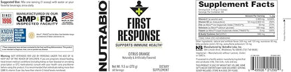 NutraBio First Response Vitamin Supplement, 270g – May Help Fortify Your Immune System for Everyday Health and Wellness