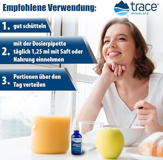 Trace Minerals | Liquid Ionic Selenium 300 mcg Dietary Supplement | Antioxidant, Supports Immunity, Thyroid Health | Vegan, Gluten Free, Non-GMO | 2 fl oz (1 pack), 48 servings