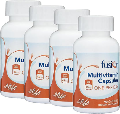 Bariatric Fusion One Per Day Bariatric Multivitamin with Iron | Easy to Swallow Capsule | Vitamin for Bariatric Surgery Patients | Gastric Bypass and Sleeve Gastrectomy | 360 Count | 1 Year Supply